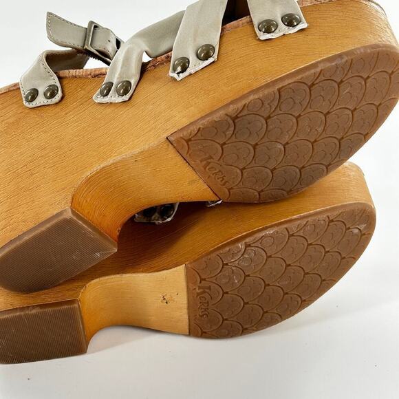 Korks Dawson Wedge Sandals 9 NWOT White Knot Boho Beach Travel Kork Ease Comfort - Picture 7 of 7